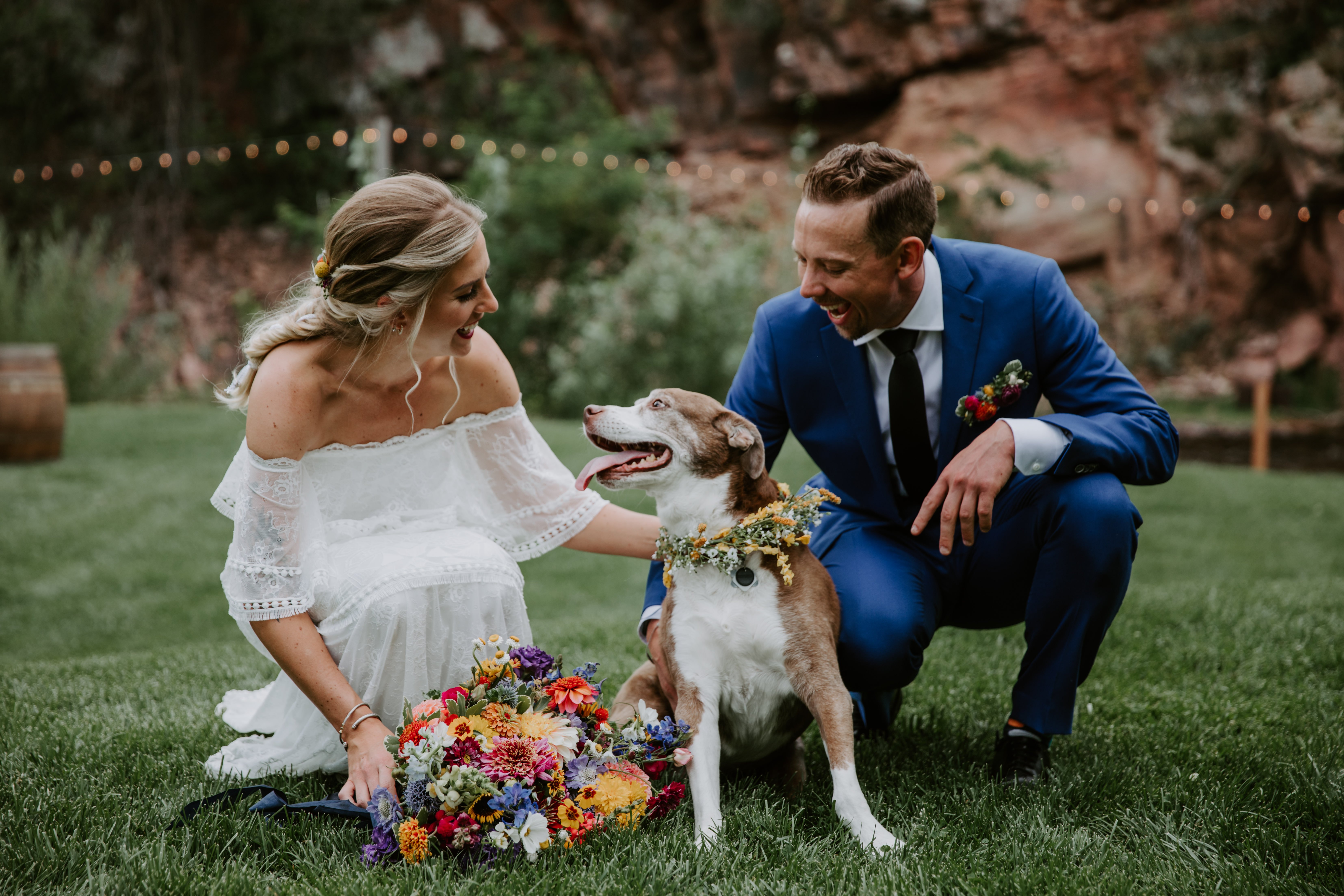 Wedding with Dog